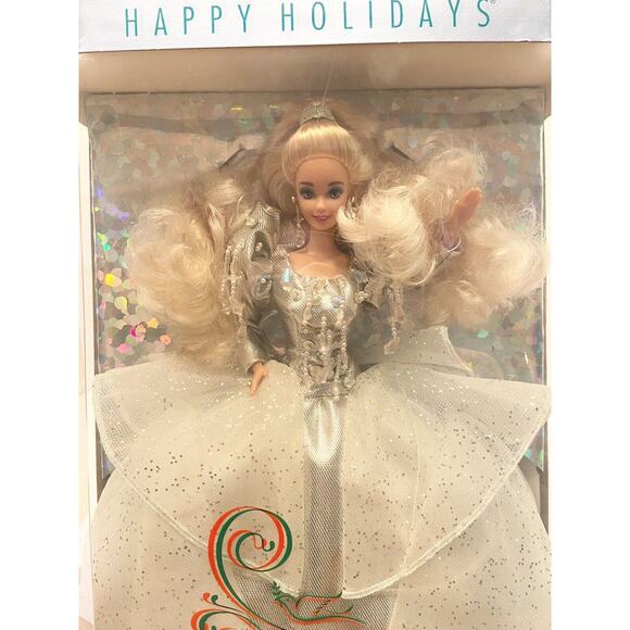 VTG Mattel 1992 Happy Holidays Special Edition Barbie Doll Collector Classic NIB - Picture 8 of 8